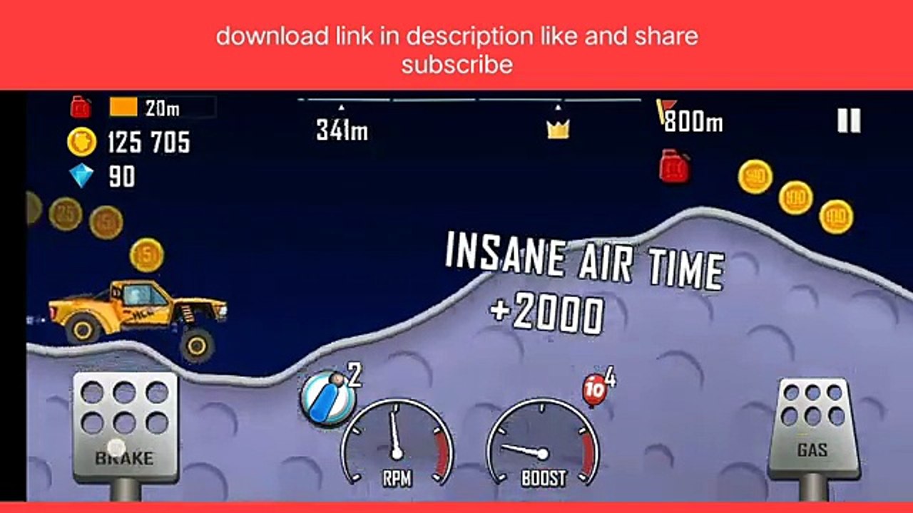 Hill climb racing stunt