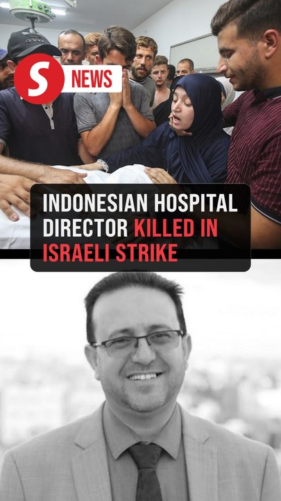 Gazans mourn Indonesian Hospital director killed in Israeli strike