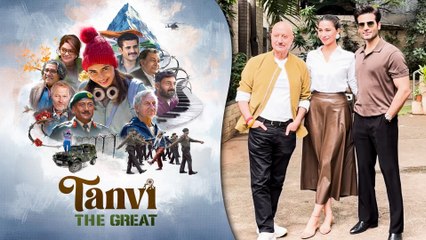 Tanvi The Great: Anupam Kher, Karan Tacker & Shubhangi Dutt Snapped Promoting Their Upcoming Movie