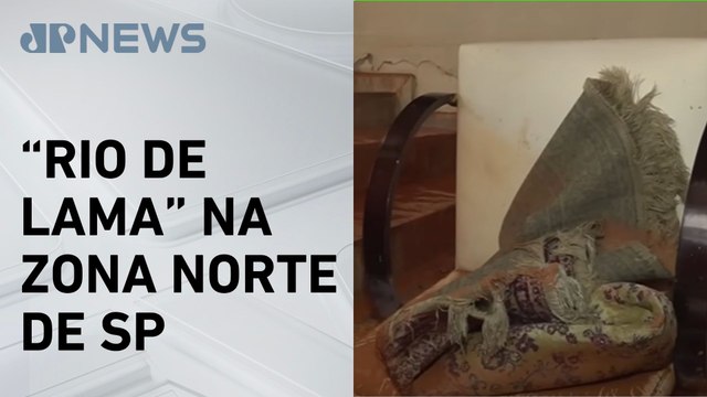 Rompimento de tubulação alaga ruas e danifica casas em São Paulo