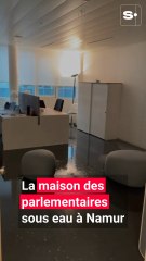 Les bureaux de la luxueuse maison des parlementaires inondée à Namur