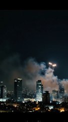 Missile fire in air defense system action