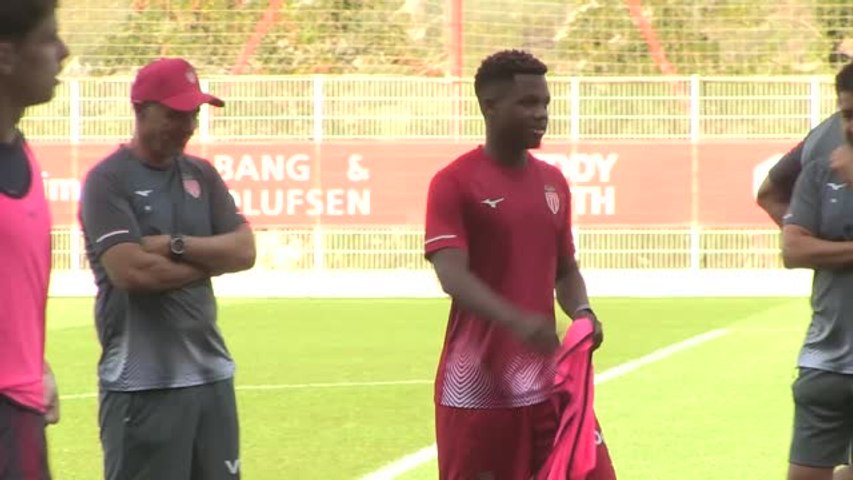 AS Monaco : Ansu Fati à l'entraînement collectif, Eric Dier en individuel, pas encore de Paul Pogba