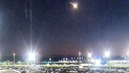 CCTV shows 'meteor' above Edinburgh Airport