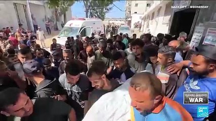 Palestinians mourn director of key Gaza hospital killed in Israeli strike