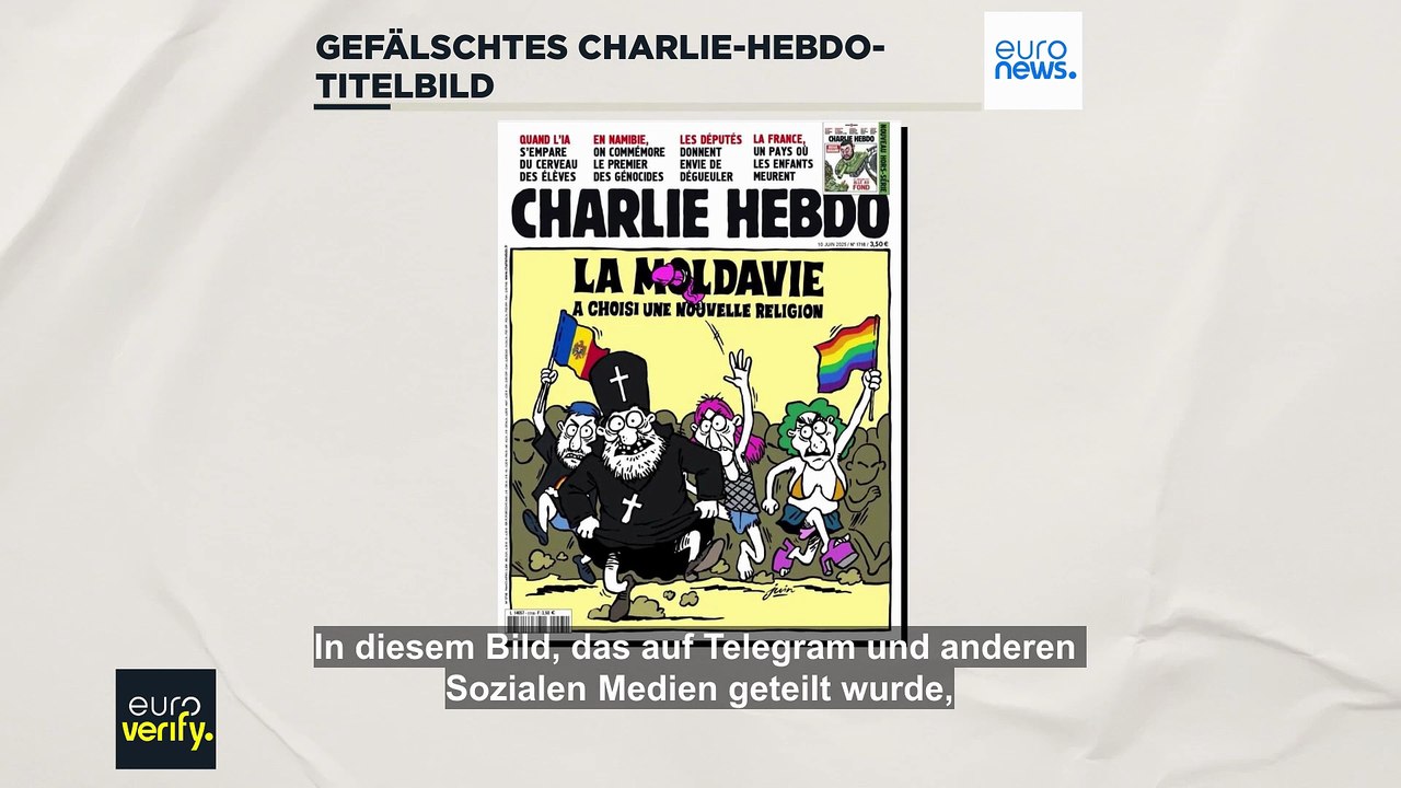Gefälschtes Charlie Hebdo-Titelbild: Angriff auf Moldaus Pride-Parade