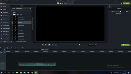 Music tracks in Camtasia studio