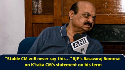 “Stable CM will never say this…” BJP’s Basavaraj Bommai on K’taka CM’s statement on his term