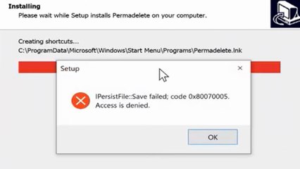 Solved - iPersist 0x80070002 / 0x80070005 Error in Windows 10, 11, 8, or 7