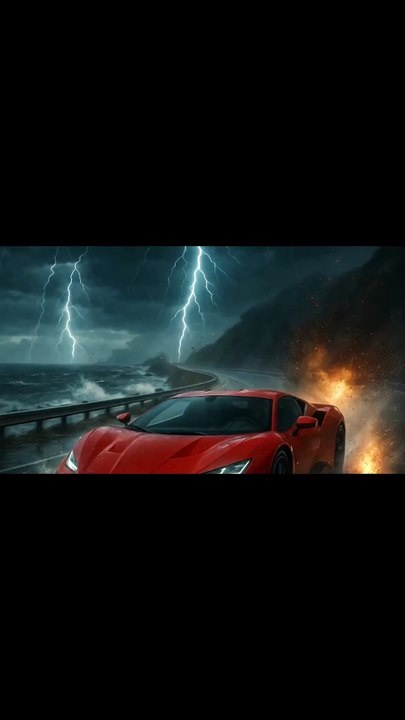 سباق مع الرعد! ⚡🚙🔥 طريق محفوف بالخطر!