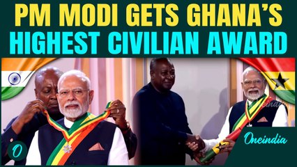 PM Narendra Modi Conferred Ghana’s Highest Civilian Honour — ‘Order of the Star’ by President Mahama