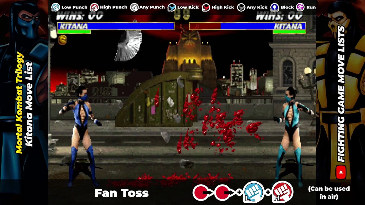 KITANA MOVE LIST - Mortal Kombat Trilogy (MKT) - video Dailymotion