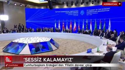 Cumhurbaşkanı Erdoğan'dan 'Filistin davası' çıkışı