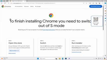 How to Fix: "To Finish Installing Chrome You Need to Switch Out of S Mode" & Can't Download Chrome in Windows 11/10 ✅