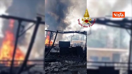 Esplosione in un distributore di carburante in zona Casilino, a Roma, 21 i feriti
