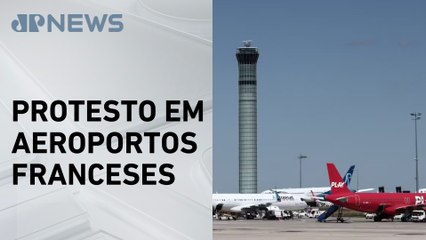 Greve de controladores na França cancela centenas de voos