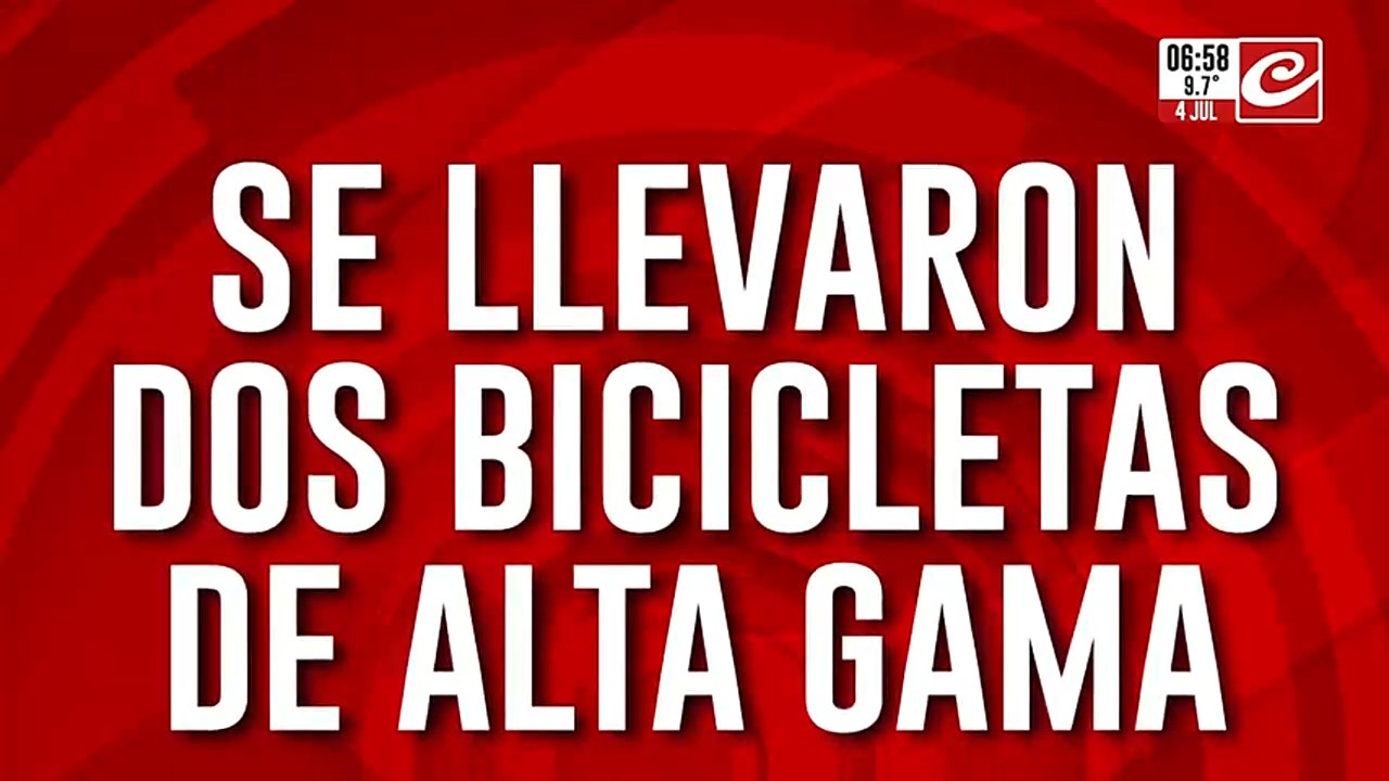 Robaron bicicletas de alta gama.... ¡y se pasearon por el barrio como si nada!