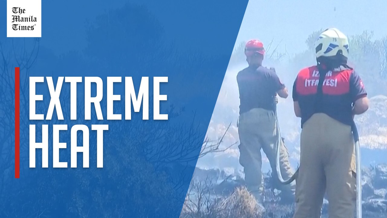 Firefighters battle flames in Turkey as thousands flee wildfires