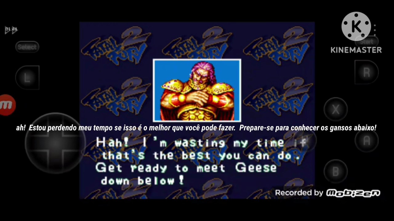 Fatal Fury 2 Joe Higashi vs Wolfgang Krauser fala de vitória do Wolfgang Krauser em português