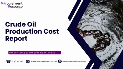 Crude Oil  Production Cost Report