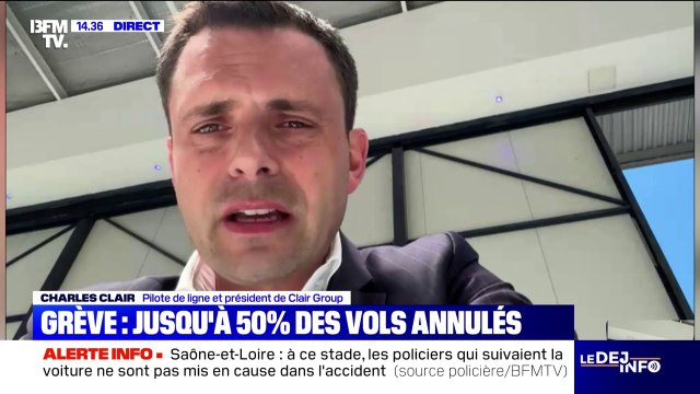 Contrôleurs aériens: il va falloir que toute la chaîne se réorganise après la grève, explique Charles Clair, pilote de ligne