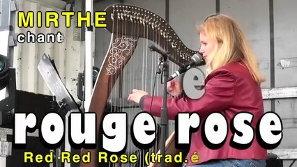 ROUGE ROUGE ROSE (Red Red Rose) by MIRTHE, Trad Scottish, Celtic Harp, festival Boisgervilly 2025