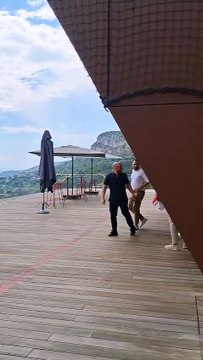 La présentation de Paul Pogba avec le maillot de l'AS Monaco - Foot - Ligue 1 - Monaco