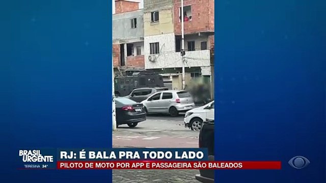 Piloto de moto por app e passageira são baleados no Rio de Janeiro