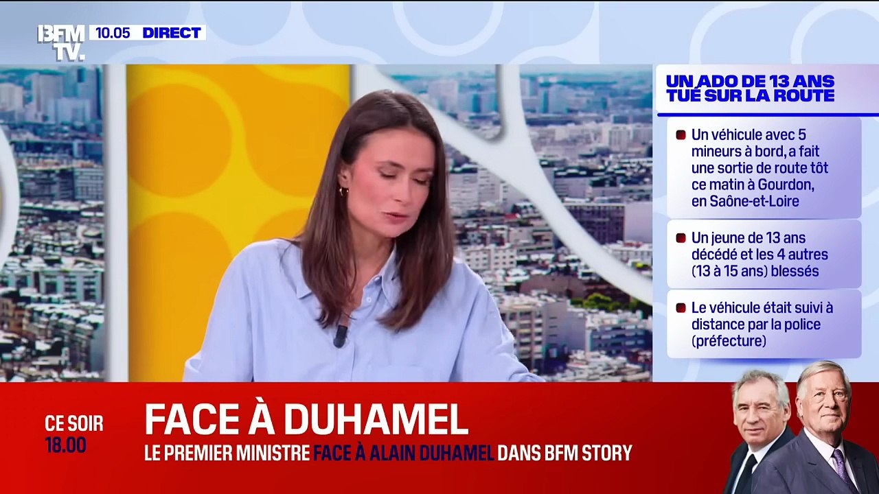 Actualités : Saône-et-Loire un adolescent tué et 4 blessés dans l'accident de leur voiture suivie par la police Jeudi 3 Juillet 2025