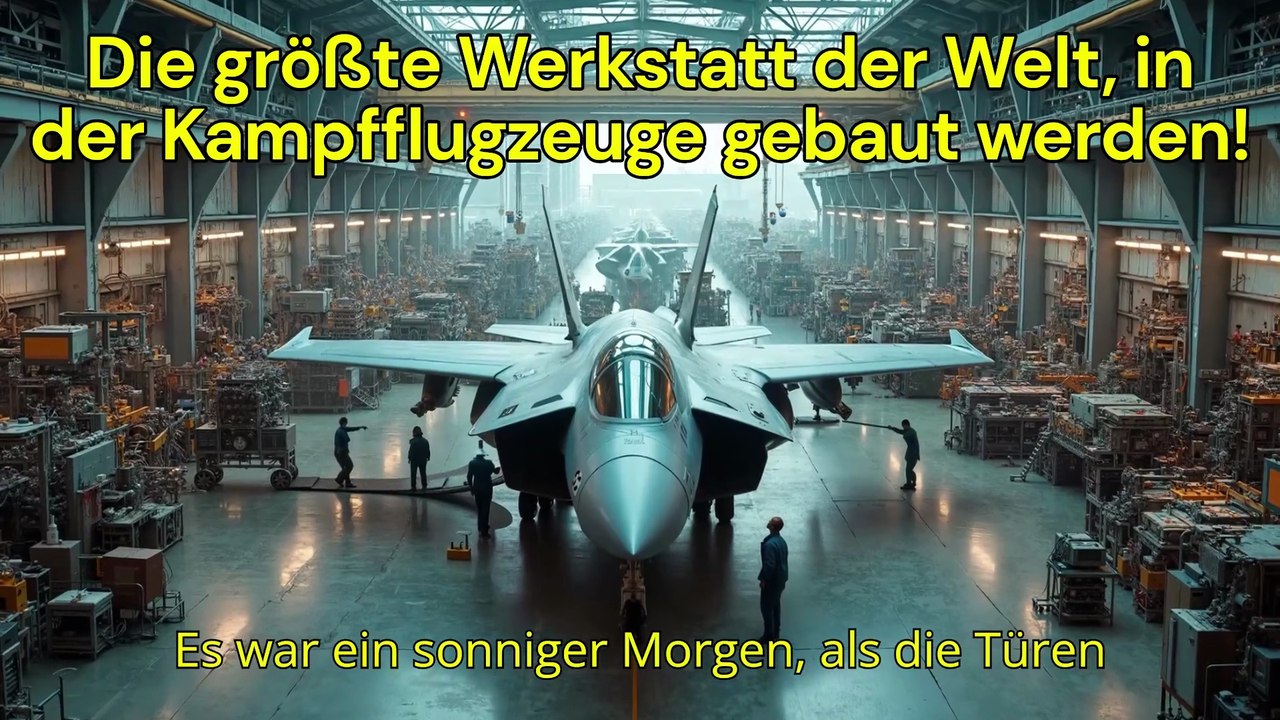 Die größte Werkstatt der Welt, in der Kampfflugzeuge gebaut werden! | V-39