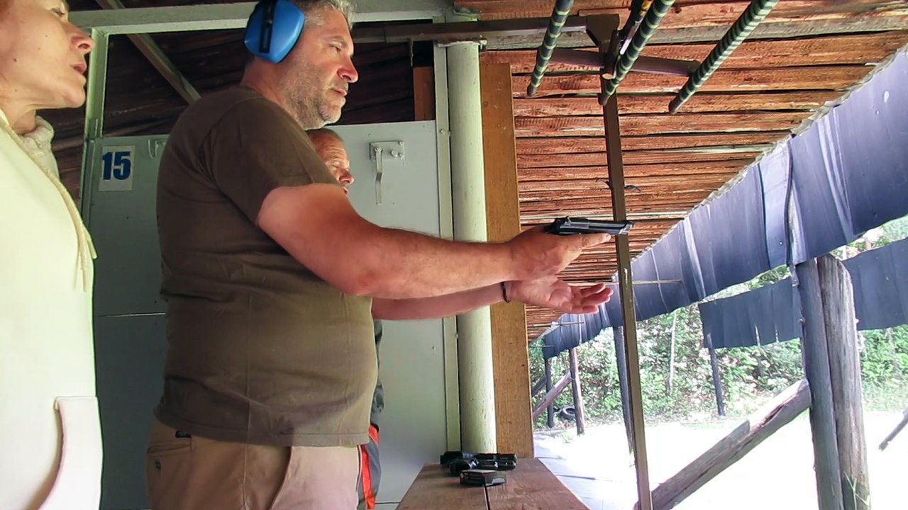 Summer 2025, Czech Republic, Bost shooting range, training with Beretta 0.22 mm