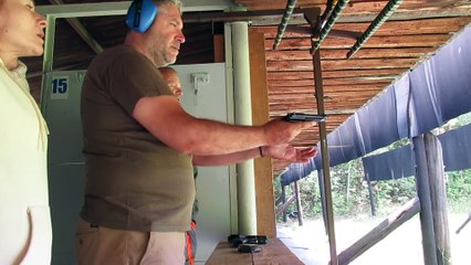 Summer 2025, Czech Republic, Bost shooting range, training with Beretta 0.22 mm