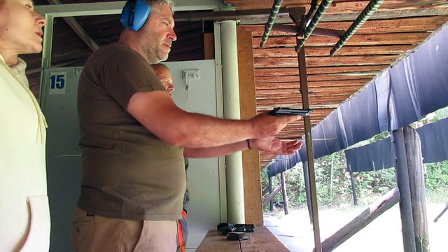 Summer 2025, Czech Republic, Bost shooting range, training with Beretta 0.22 mm