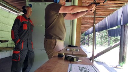 Summer 2025, Czech Republic, Most shooting range, training with cz 0.22 mm