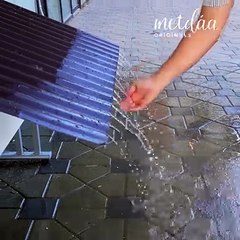 Creating a roof water system to save water