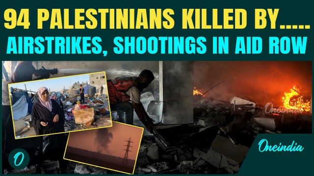 Gaza Attacked from Sky: 94 Killed in Overnight Strikes— Aid Seekers Bombed, Children Burned in Tents