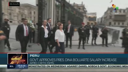 Peru, govt. approves pres. Dina Boluarte salary increase amid criticisms