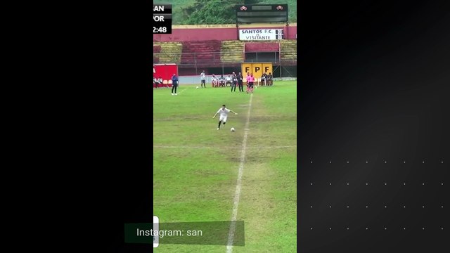 Confira o gol de Enzo Donizete, do Santos, pelo Paulistão Sub-12
