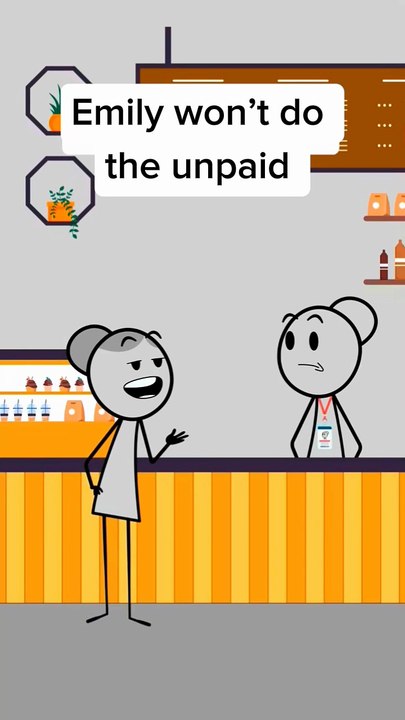 Emily won't do the unpaid work 😵‍💫#animation #animationmeme #work #worklife #manager #managersbelike