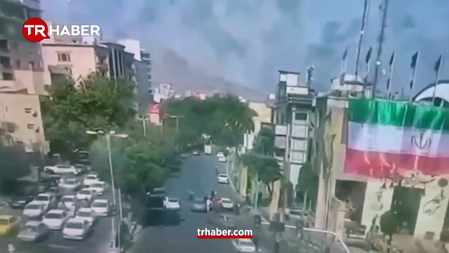 Sivillere sığınak delici bomba! İran medyası İsrail'in Tahran'ı vurduğu anları paylaştı