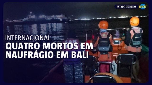 Naufrágio em Bali deixa quatro mortos e dezenas de desaparecidos