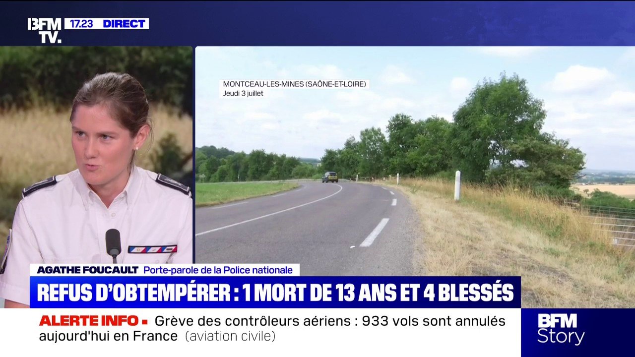 "C'est un refus d'obtempérer": les précisions de la porte-parole de la Police nationale sur l'accident mortel en Saône-et-Loire
