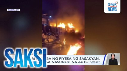 P10-M halaga ng piyesa ng sasakyan, napinsala sa nasunog na auto shop | Saksi