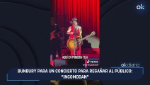 Bunbury para un concierto para regañar al público: 