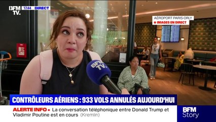 "Ils ne me proposent même pas un autre vol": une voyageuse énervée et en larmes à cause de la grève des contrôleurs aériens