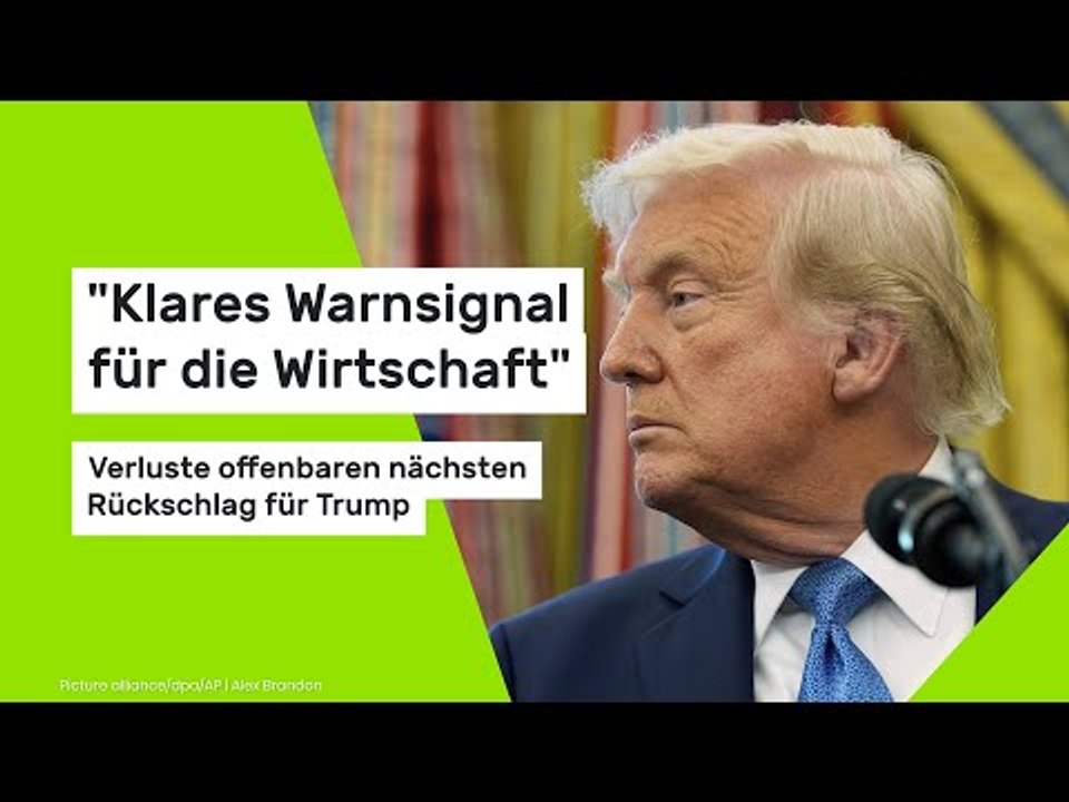 Donald Trump: 'Klares Warnsignal für die Wirtschaft' - Verluste offenbaren nächsten Rückschlag