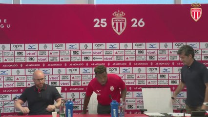 CONFÉRENCE DE PRESSE D’ANSU FATI EN TANT QUE NOUVEAU JOUEUR DU MONACO