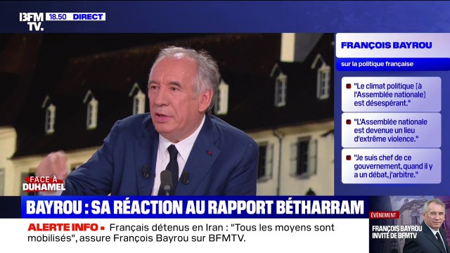 Bétharram: le Premier ministre François Bayrou dénonce une manœuvre politique