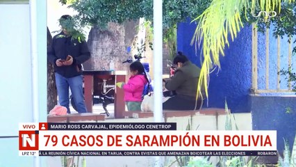 79 casos de sarampión en Bolivia