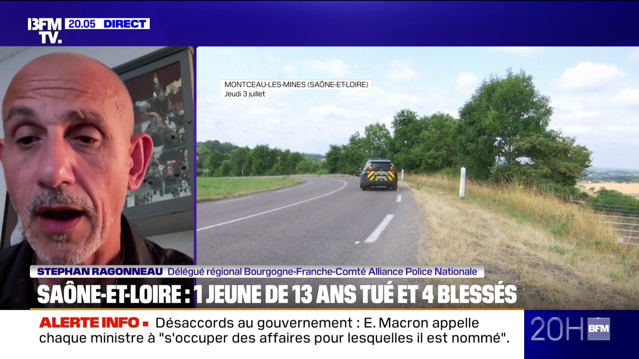 Accident mortel en Saône-et-Loire: "Au départ, il n'y a pas de refus d'obtempérer", déclare Stephan Ragonneau (Alliance Police Nationale)